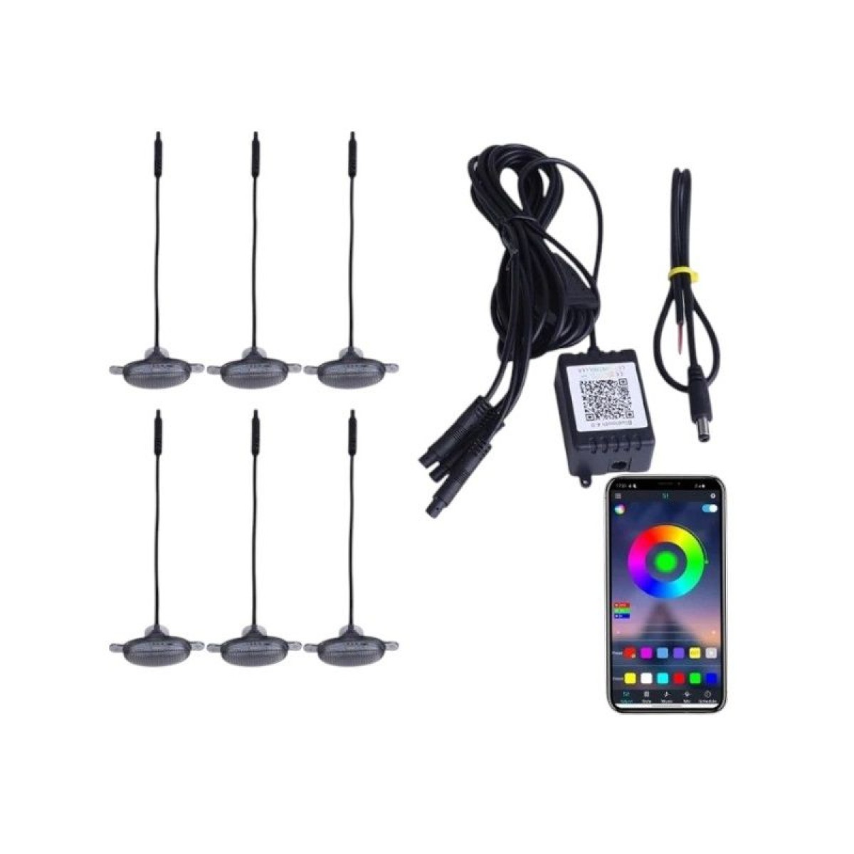 Σετ φωτισμού καμπίνας αυτοκινήτου LED - R-D20101-P6 - 110028