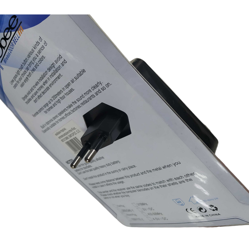 Ασύρματο κουδούνι πόρτας - VV6 - 113569 - Black