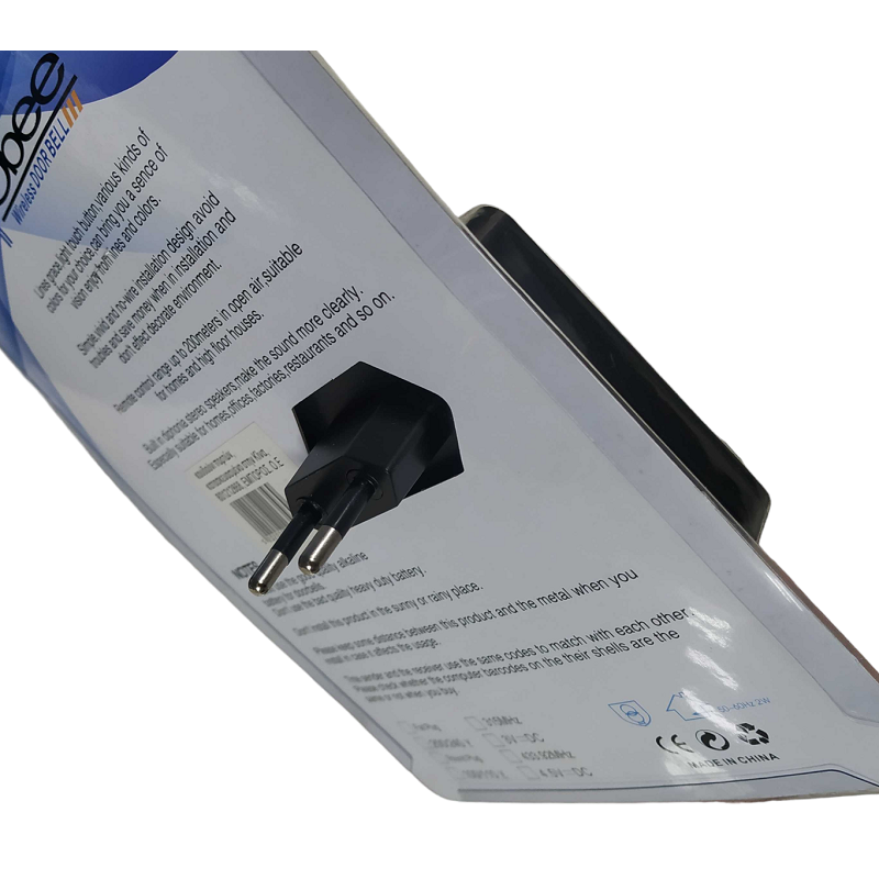 Ασύρματο κουδούνι πόρτας - VV6 - 113569 - Black