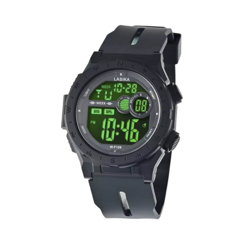Ψηφιακό ρολόι χειρός - WF159 - Lasika - 115152 - Black/Black