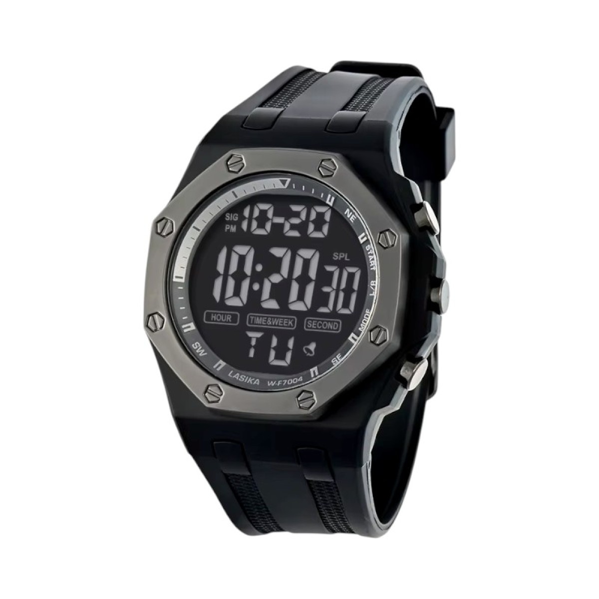 Ψηφιακό ρολόι χειρός - WF7004 - Lasika - 115157 - Silver/Black