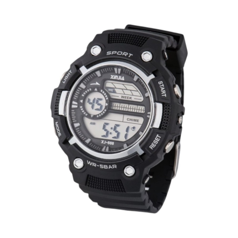 Ψηφιακό ρολόι χειρός - XJ-888 - 115165 - Black/Silver