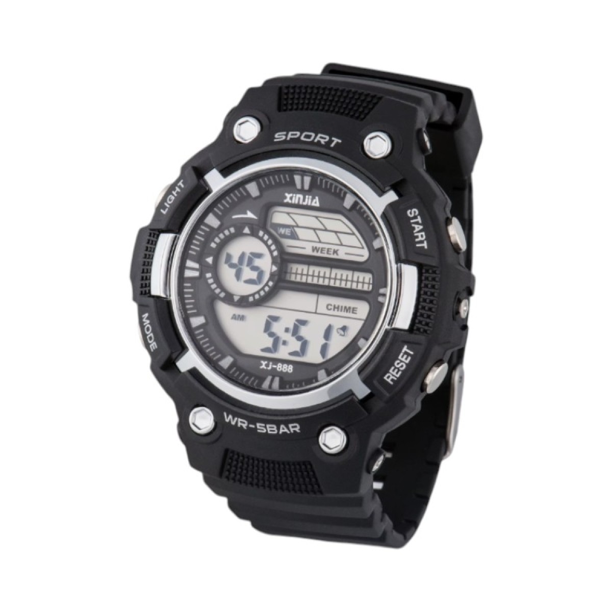 Ψηφιακό ρολόι χειρός - XJ-888 - 115165 - Black/Silver