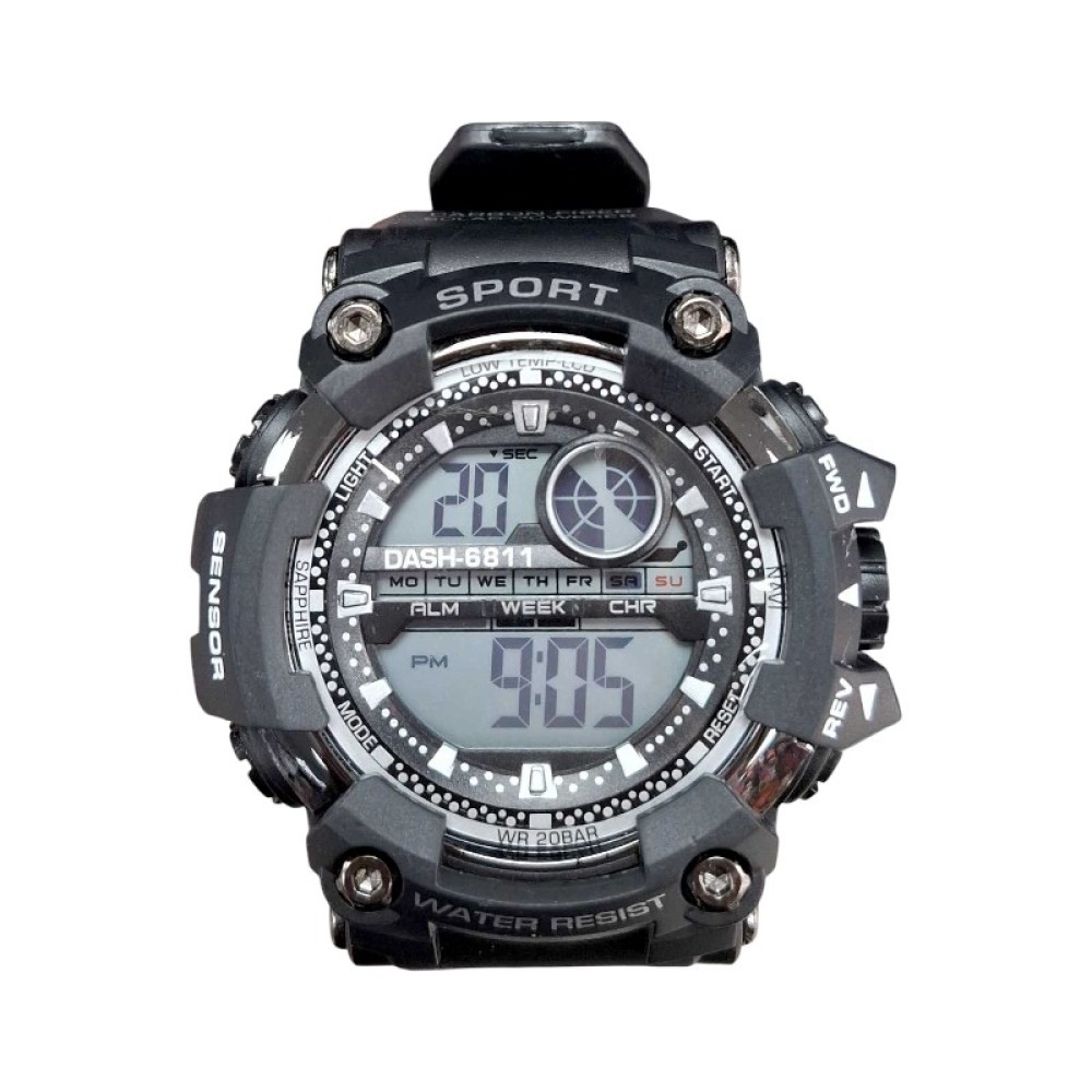 Ψηφιακό ρολόι χειρός - D6881 - Dash - 115178 - Black/Silver