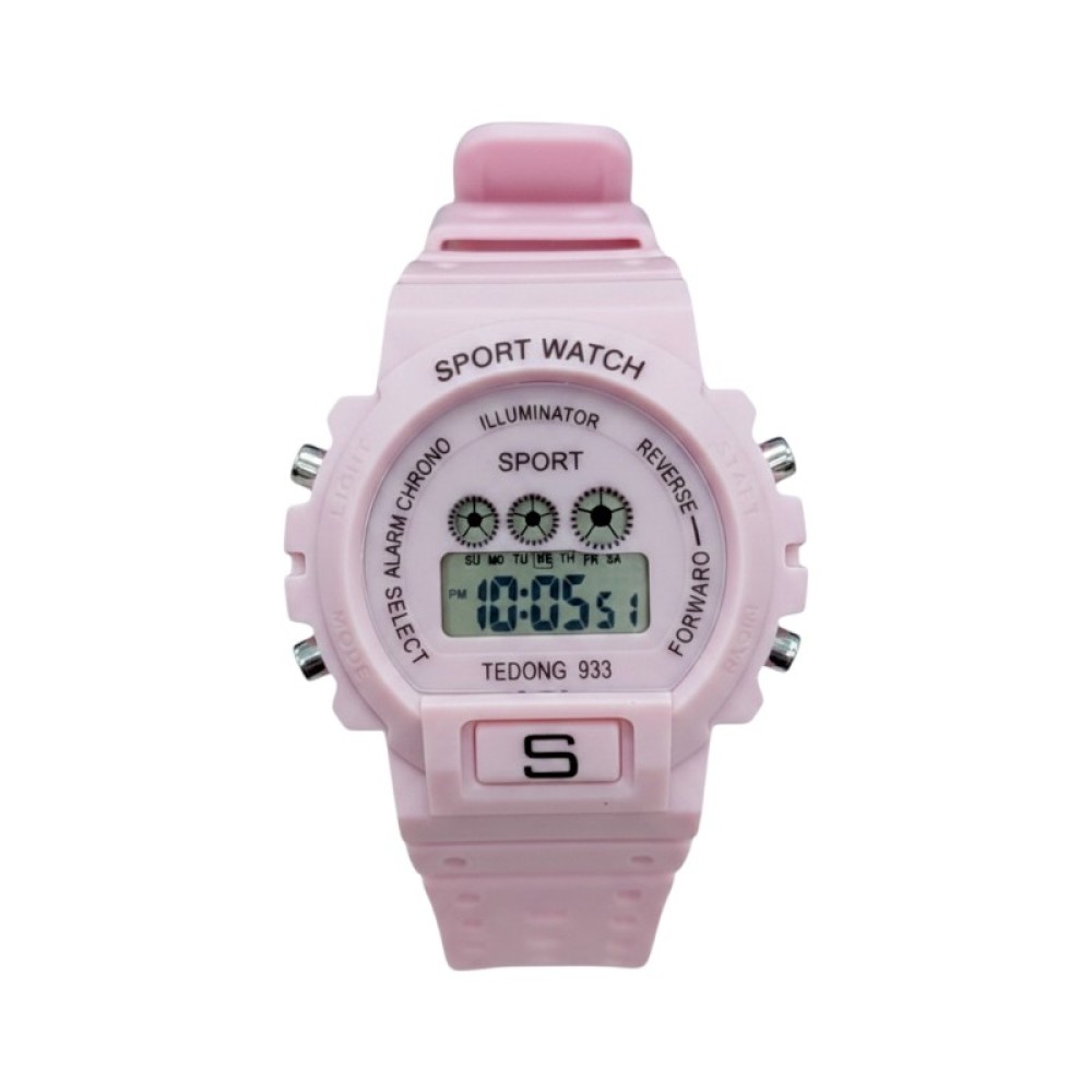 Ψηφιακό ρολόι χειρός - 933 - 115193 - Pink