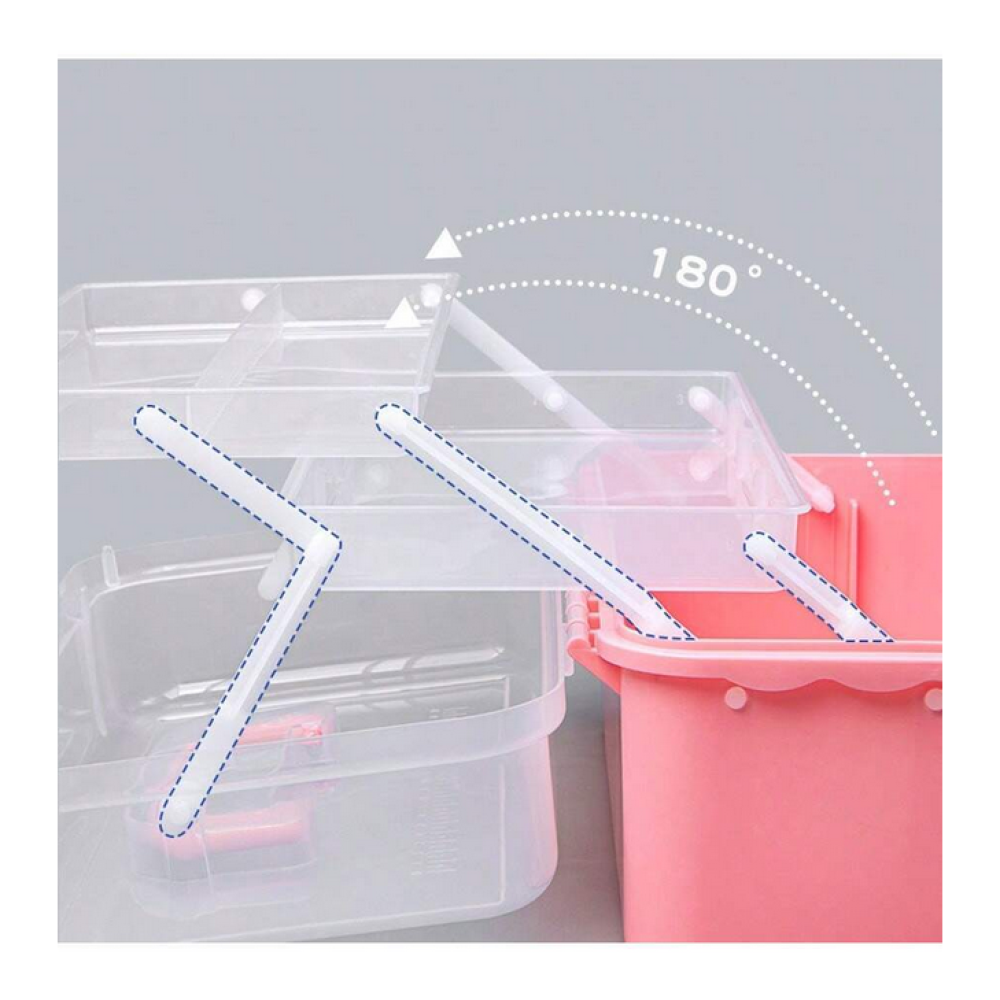 Κουτί οργάνωσης καλλυντικών - 525 - 121057 - Pink