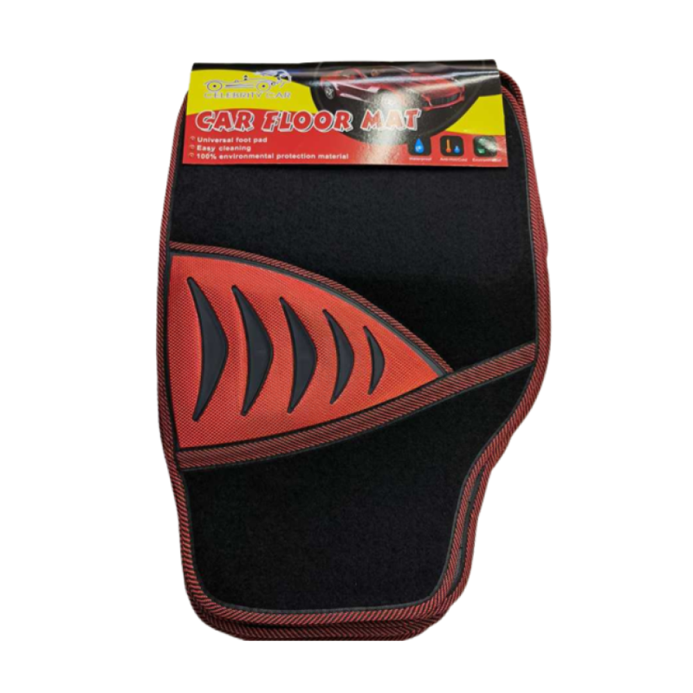 Πατάκια αυτοκινήτου - Celebrity Car - 102 - 4pcs - 122162 - Red