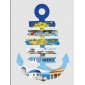 Διακοσμητικό Souvenir κρεμαστό - Greece - Σετ 6 τεμάχια - LY2609 - 125533