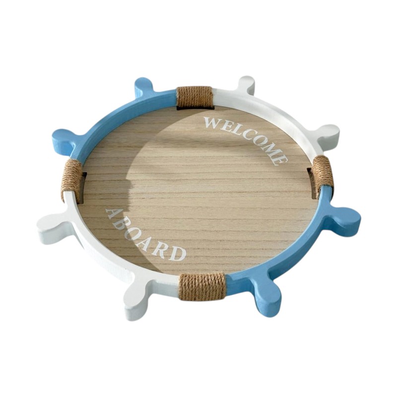 Σετ διακοσμητικοί δίσκοι Souvenir - Ναυτικό Τιμόνι - 2pcs - L2026-26B - 125555
