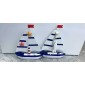 Διακοσμητικό Souvenir Καραβάκι - Σετ 2 τεμάχια - L2026-27AB - 125559