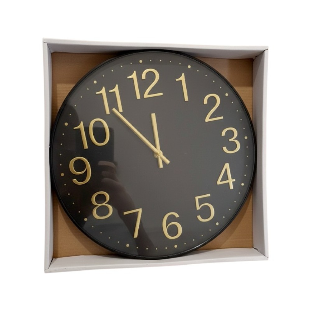 Ρολόι τοίχου - 732 - 130208 - Black/Gold