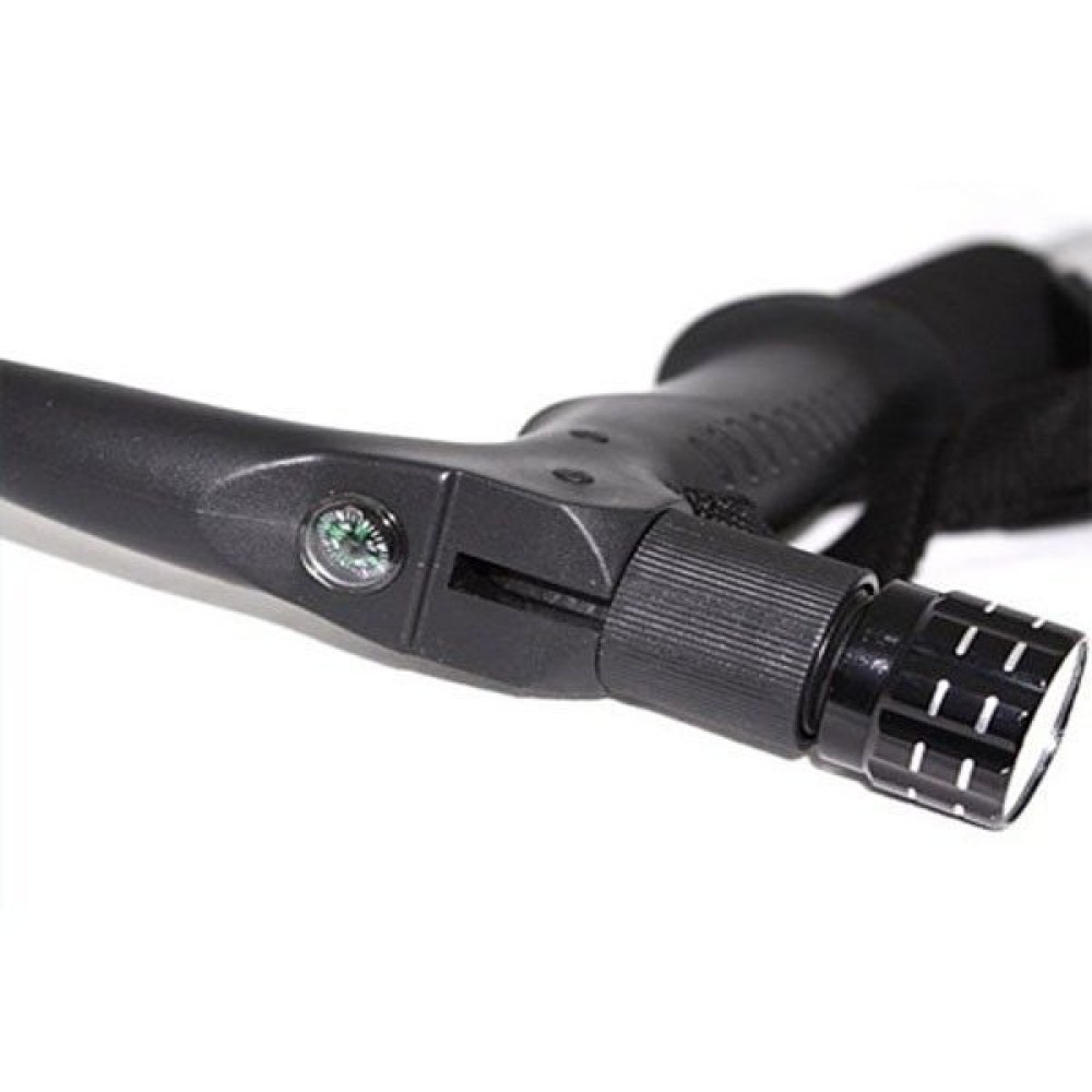 Τηλεσκοπικό μπαστούνι ορειβασίας με φακό - Μπατόν - 138339 - Silver