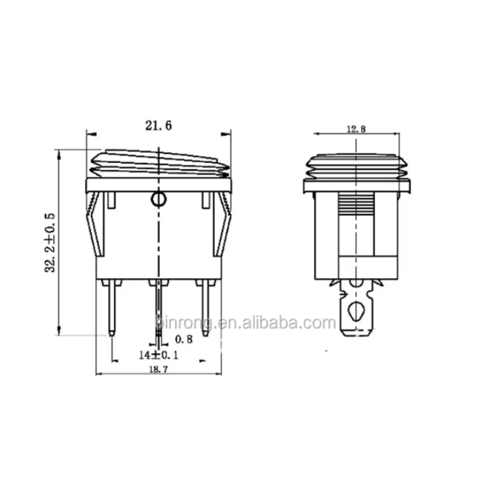 Διακόπτης οχημάτων On/Off - R-F13207B-23-4U - 180940