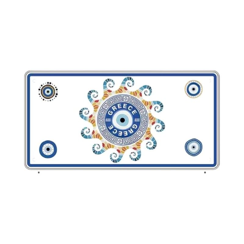 Μεταλλική πινακίδα Souvenir - 12pcs - Greece - 15x30cm - 181043