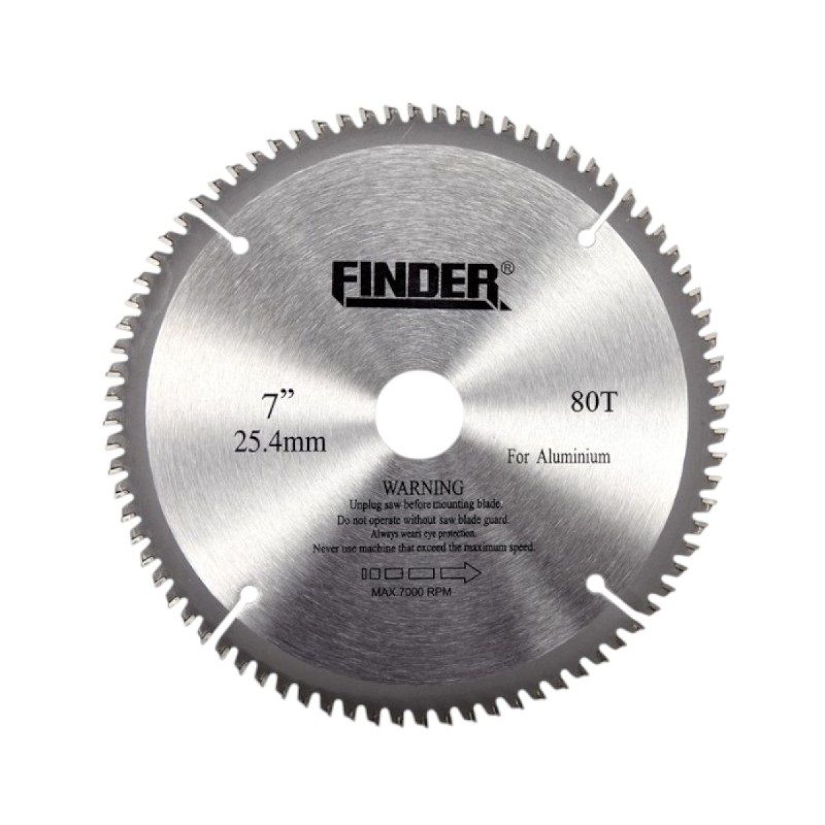 Δίσκος κοπής ξύλου - TCT - 7" - Φ80 - 80T - Finder - 196003