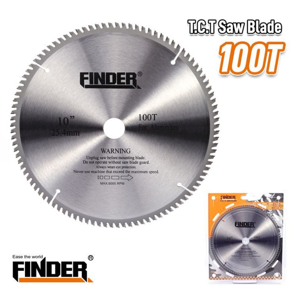 Δίσκος κοπής αλουμινίου - TCT - 10" - Φ255 - 100T - Finder - 196005