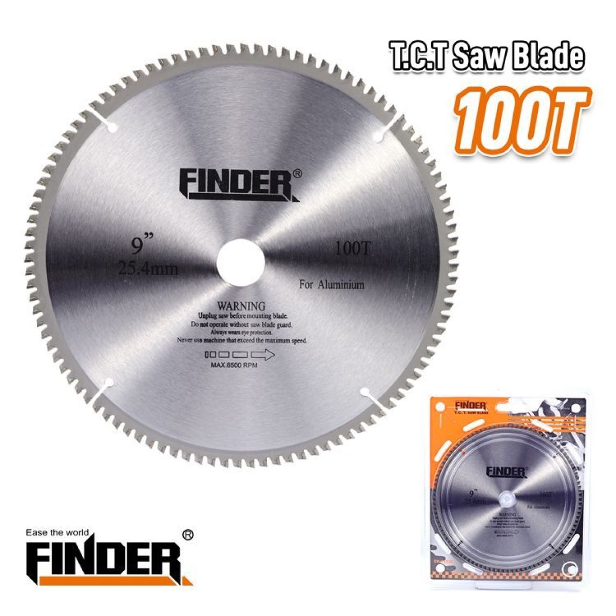 Δίσκος κοπής ξύλου - TCT - 9" - Φ235 - 100T - Finder - 196025