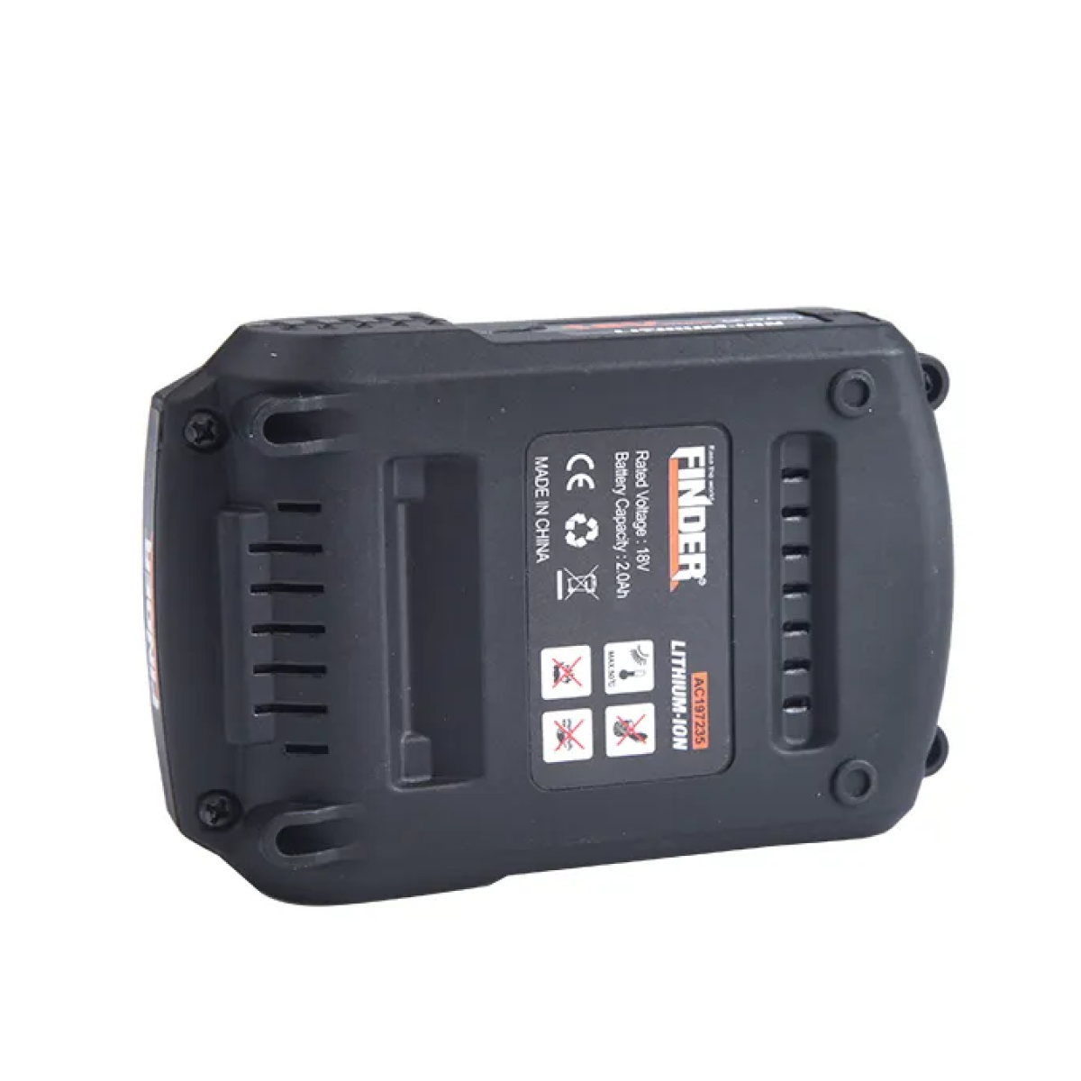Επαναφορτιζόμενη μπαταρία Λιθίου - 20V - 2.0AH - Finder - 197235
