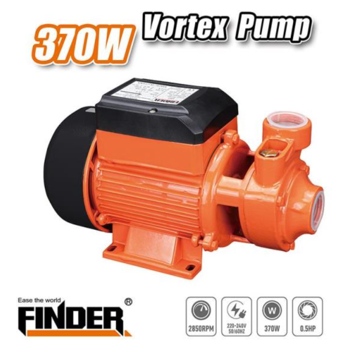 Αντλία επιφανείας νερού - Turbo - 370W/0.5HP - Finder - 197268