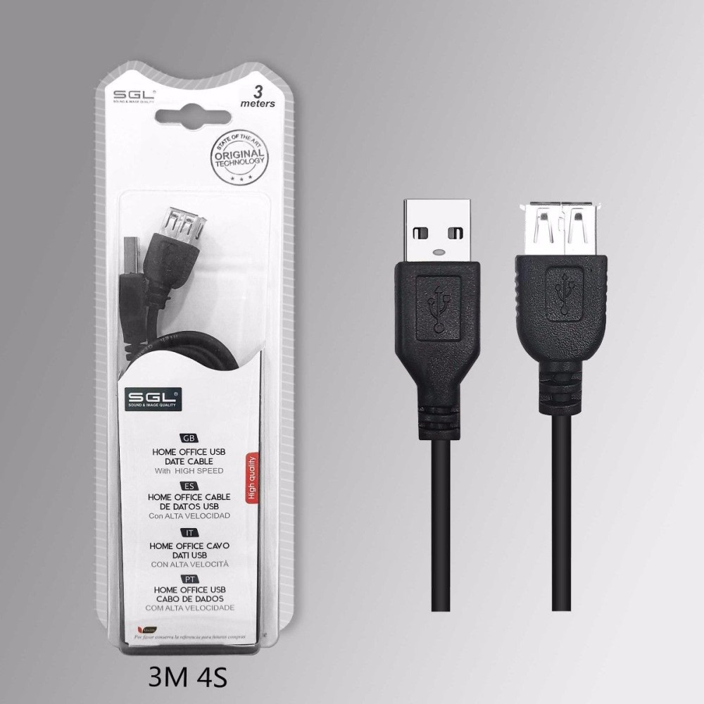 Καλώδιο USB Male/Female - 3m - 4S - 197536