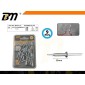 Πριτσίνια αλουμινίου - 4.8mm×30mm - Σετ 12 πακέτα των 9 τεμαχίων - 201161