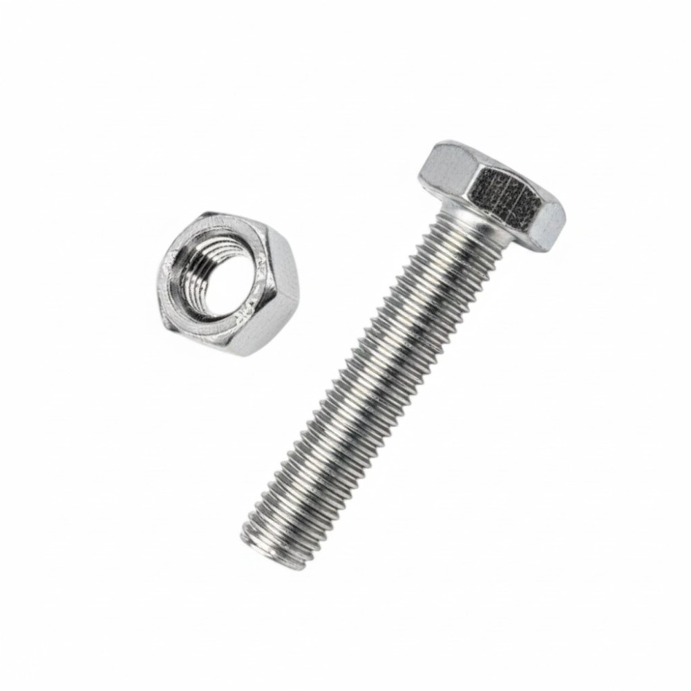 Εξάγωνη βίδα με παξιμάδι - M6×16mm+M6 - Σετ 12 πακέτα των 10 ζευγαριών - 201864