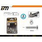 Εξάγωνη βίδα με παξιμάδι -M8×20mm+M8 - Σετ 12 πακέτα των 4 ζευγαριών - 201918