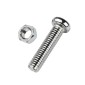 Βίδα σταυρός με παξιμάδι - 4mmx30mm+M4 - Σετ 12 πακέτα των 19 τεμαχίων - 202076