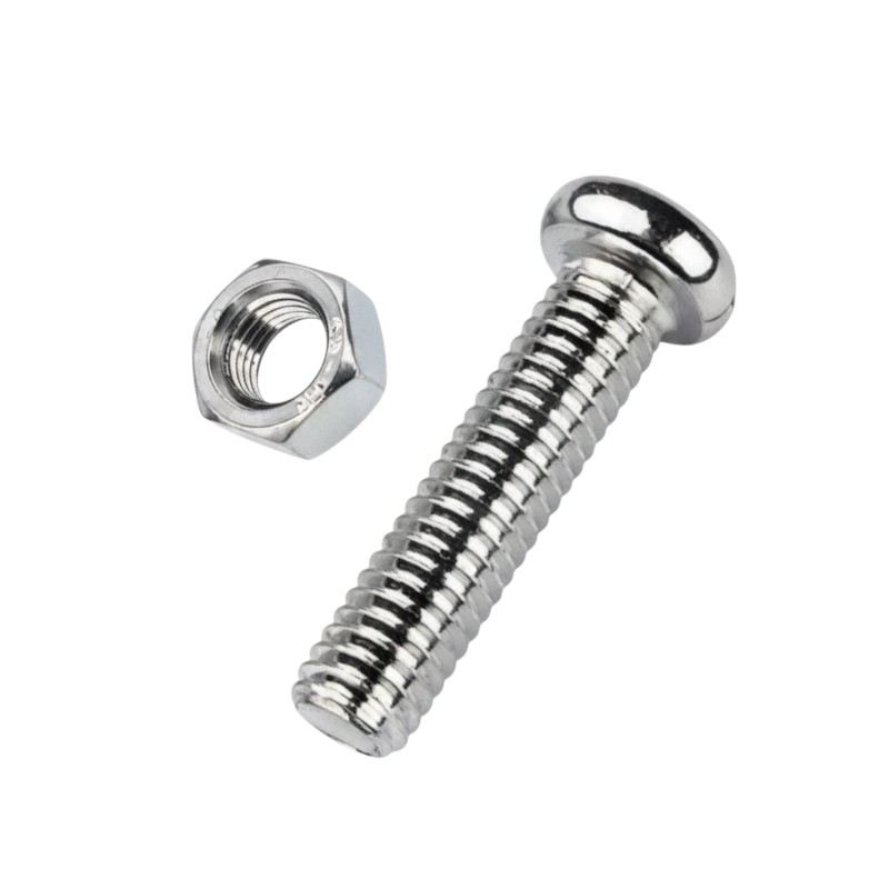 Βίδα σταυρός με παξιμάδι - 6mmx12mm+M6 - Σετ 12 πακέτα των 13 τεμαχίων - 202182