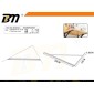 Γωνία στήριξης ραφιού - 300x190x16*2mm - Σετ 12 τεμάχια - 205657