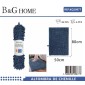 Πατάκι μπάνιου - M0840 - 50x80cm - Blue - 20877