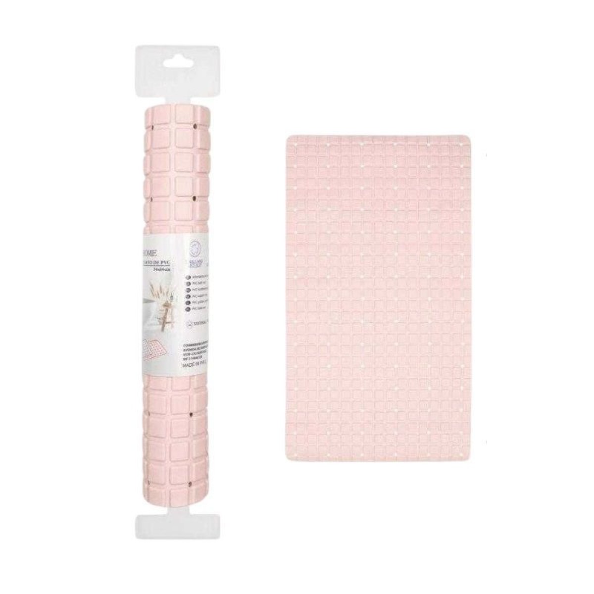 Αντιολισθητικό πατάκι μπάνιου - M0826 - 36x66cm - Light Pink - 21087