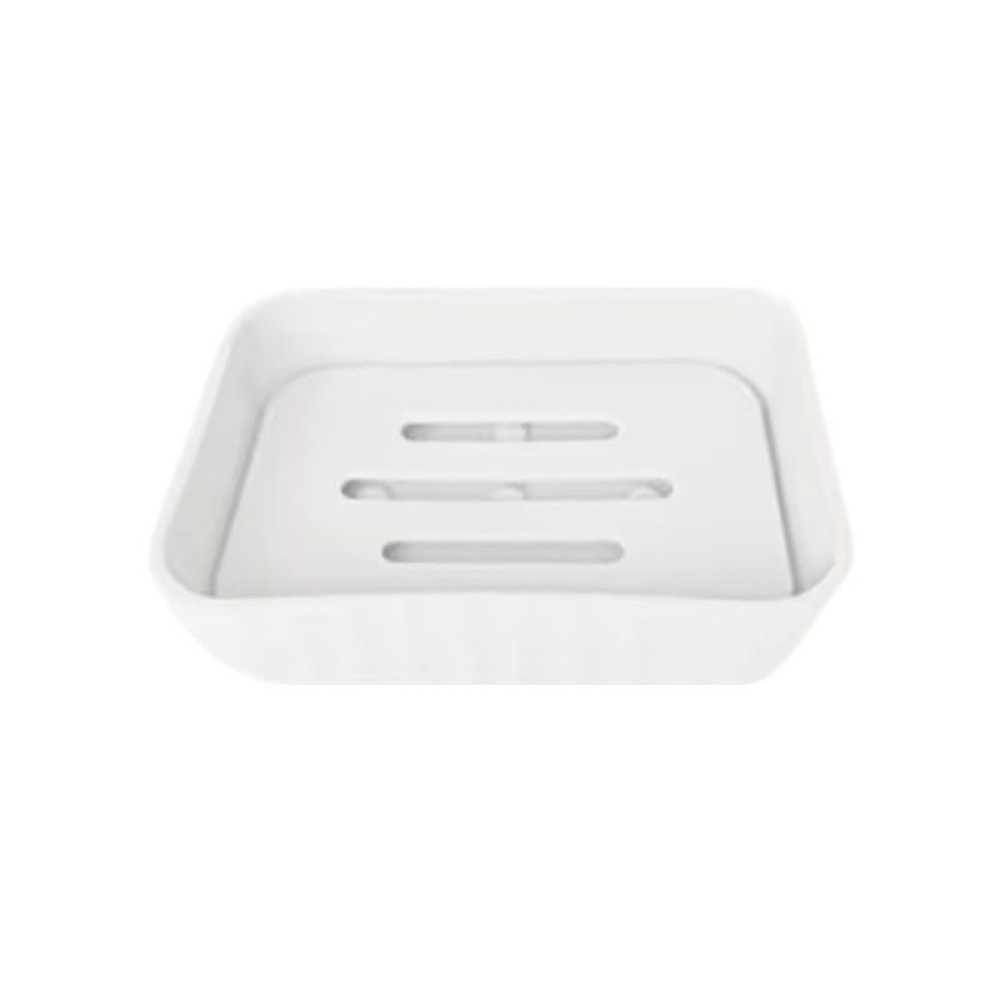 Σαπουνοθήκες μπάνιου πλαστικές - Σετ 9pcs - White - 21532