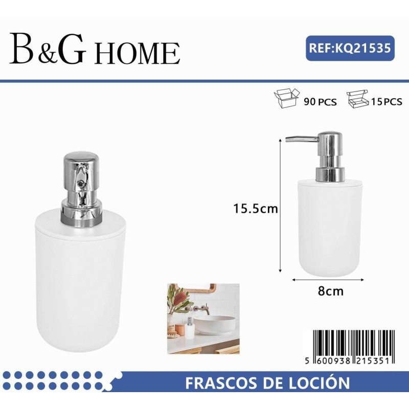 Θήκες κρεμοσάπουνου Dispenser πλαστικές - Σετ 5pcs - White - 21535