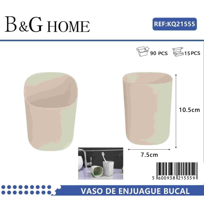 Θήκες οδοντόβουρτσας πλαστικές σε σετ 5Χ - Beige - 21555