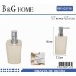 Θήκες κρεμοσάπουνου Dispenser πλαστικές - Σετ 5pcs - Beige - 21565