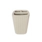 Θήκες οδοντόβουρτσας πλαστικές σε σετ 5Χ - Beige - 21566