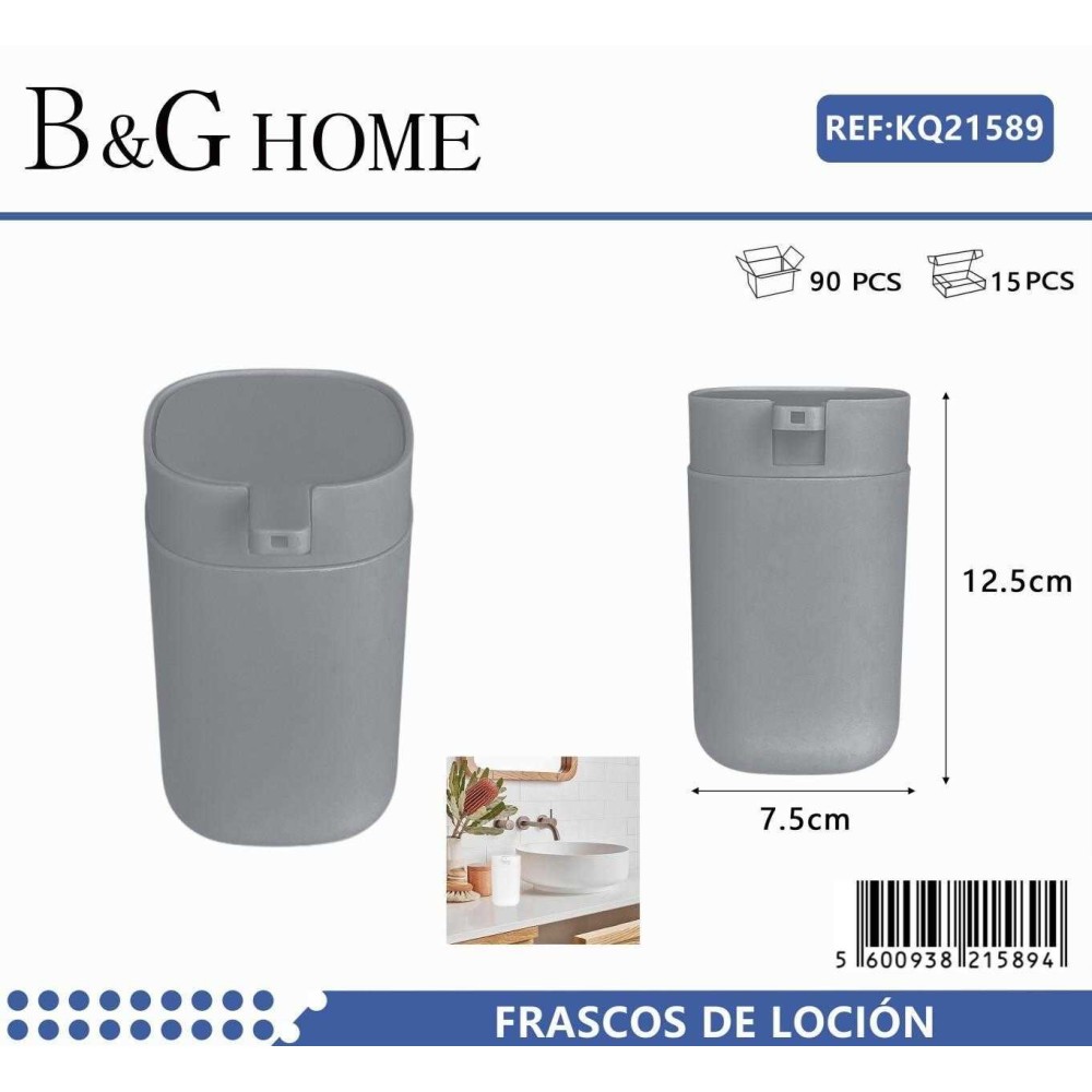 Θήκες κρεμοσάπουνου Dispenser πλαστικές - Σετ 5pcs - Grey - 21589