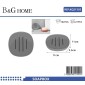 Σαπουνοθήκες μπάνιου πλαστικές - Σετ 9pcs - Grey - 21592