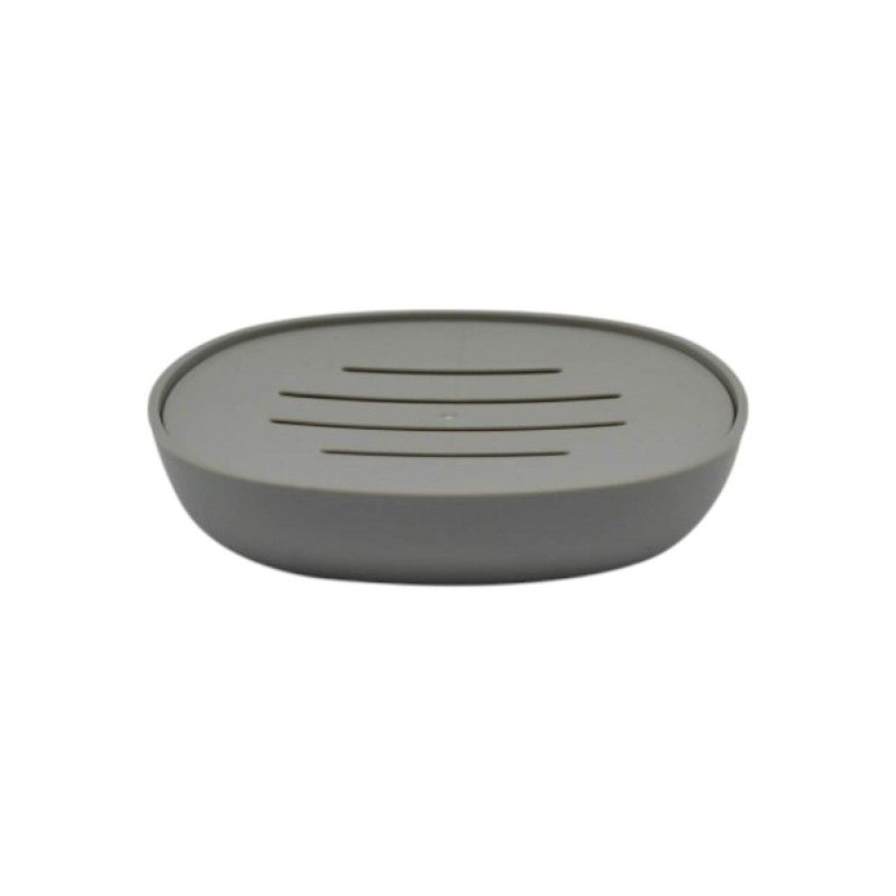 Σαπουνοθήκες μπάνιου πλαστικές - Σετ 9pcs - Grey - 21592