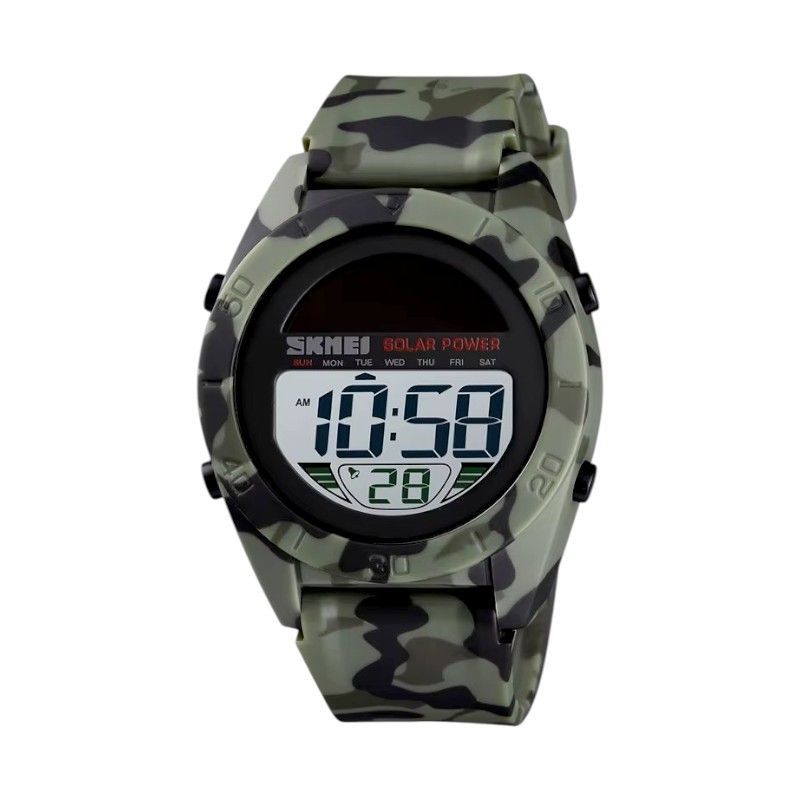 Ψηφιακό ρολόι χειρός ηλιακό - Skmei - 1592 - Army Green