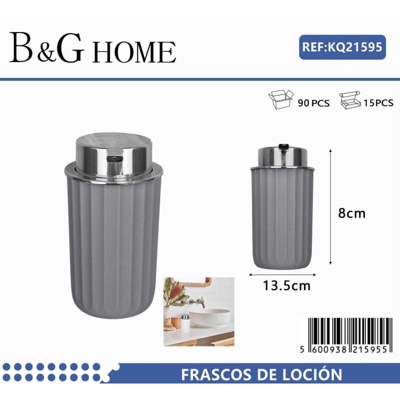 Θήκες κρεμοσάπουνου Dispenser πλαστικές - Σετ 5pcs - Grey - 21595