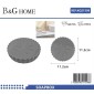Σαπουνοθήκες μπάνιου πλαστικές - Σετ 9pcs - Grey - 21598