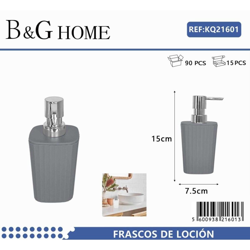 Θήκες κρεμοσάπουνου Dispenser πλαστικές - Σετ 5pcs - Grey - 21601