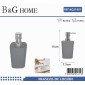 Θήκες κρεμοσάπουνου Dispenser πλαστικές - Σετ 5pcs - Grey - 21601