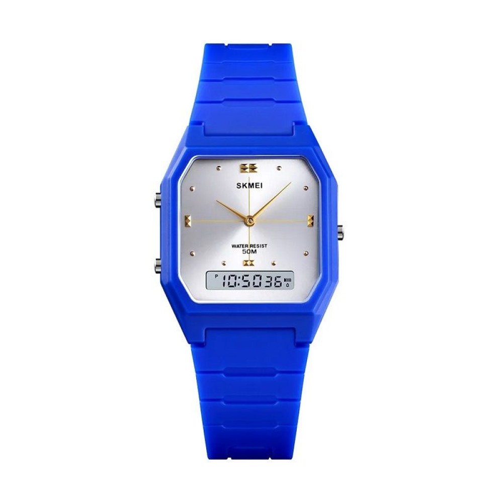 Ψηφιακό/αναλογικό ρολόι χειρός - Skmei - 1604 - Blue