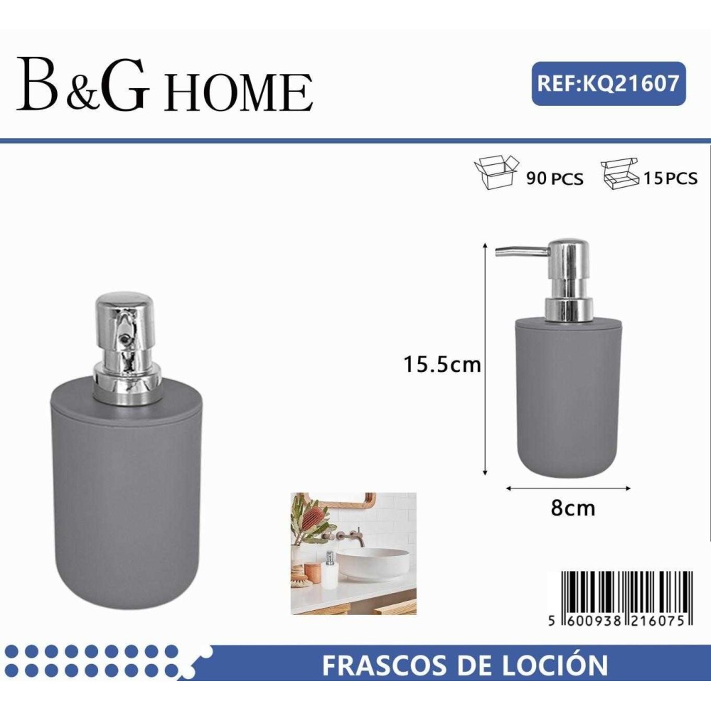 Θήκες κρεμοσάπουνου Dispenser πλαστικές - Σετ 5pcs - Grey - 21607