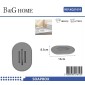 Σαπουνοθήκες μπάνιου πλαστικές - Σετ 9pcs - Grey - 21610