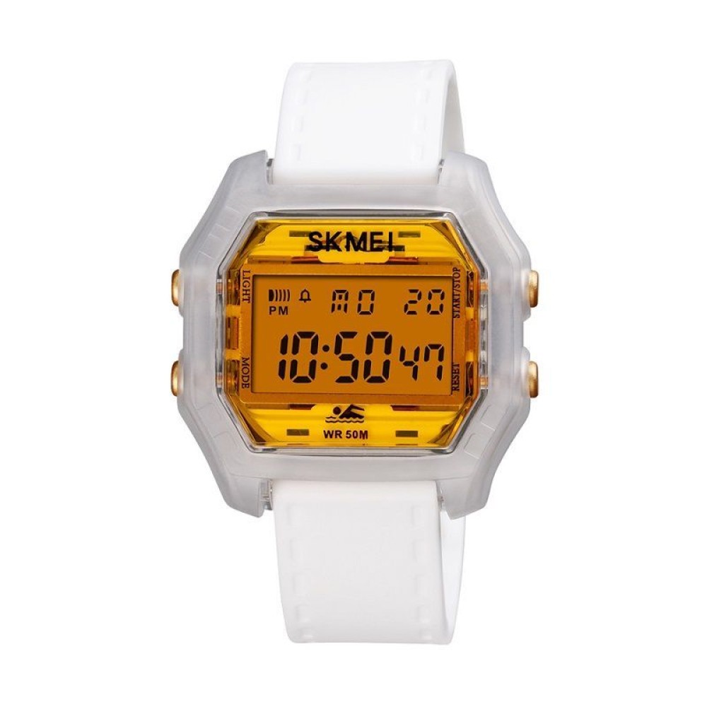 Ψηφιακό ρολόι χειρός - Skmei - 1623 - White/Gold