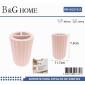 Θήκες οδοντόβουρτσας πλαστικές σε σετ 5Χ - Light Pink - 21632